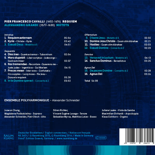 Requiem — Francesco Cavalli<br />Motets — Alessandro Grandi – Bild 2